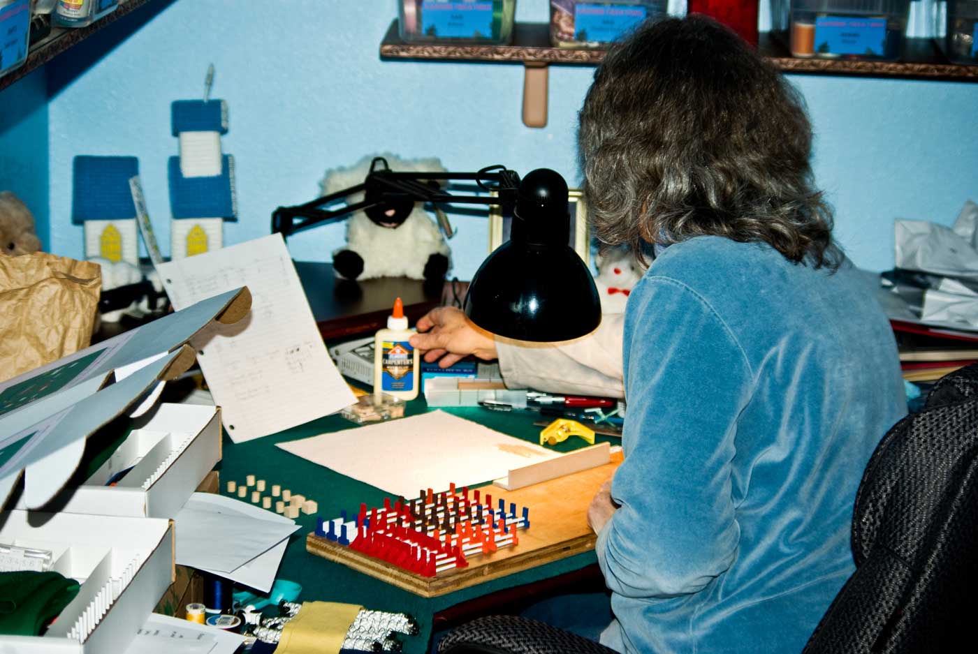 Peggy at work